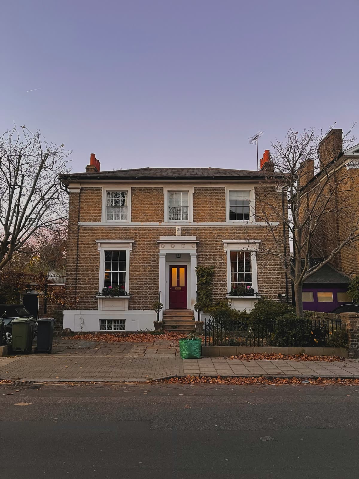 Row of UK town houses